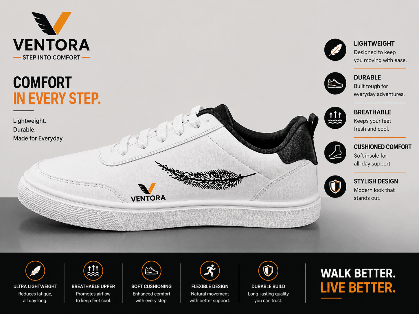 Sports  Walk White